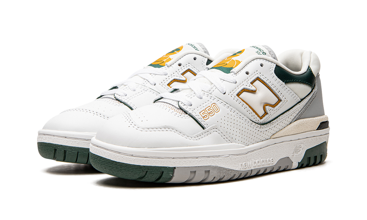 Overkicks - New Balance 550 White Nightwatch Green (BB550PWC) - vista trasera