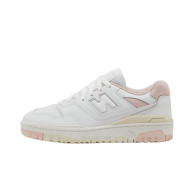 Overkicks - New Balance 550 White Pink Cream (Womens) (BBW550JP) - vista lateral