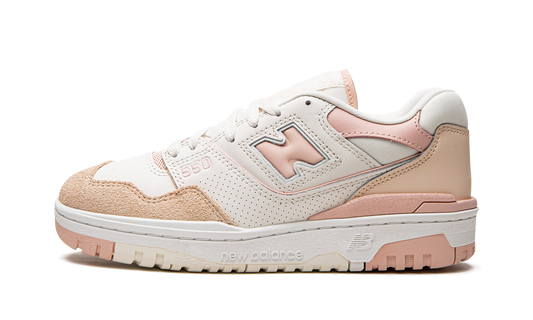 Overkicks - New Balance 550 White Pink (Womens) (BBW550WP) - vista lateral