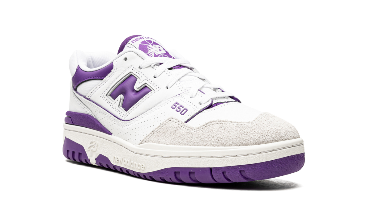 Overkicks - New Balance 550 White Purple (BB550WR1) - detalle lateral interior