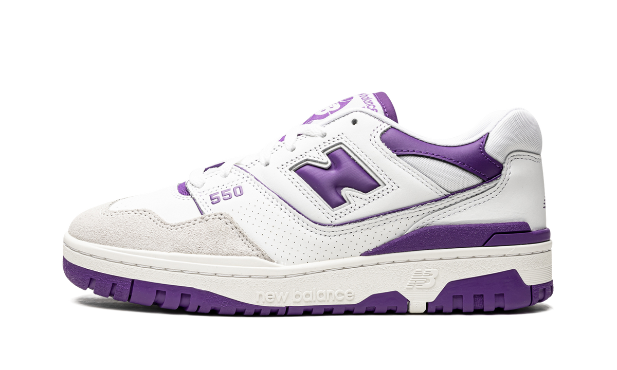 Overkicks - New Balance 550 White Purple (BB550WR1) - detalle