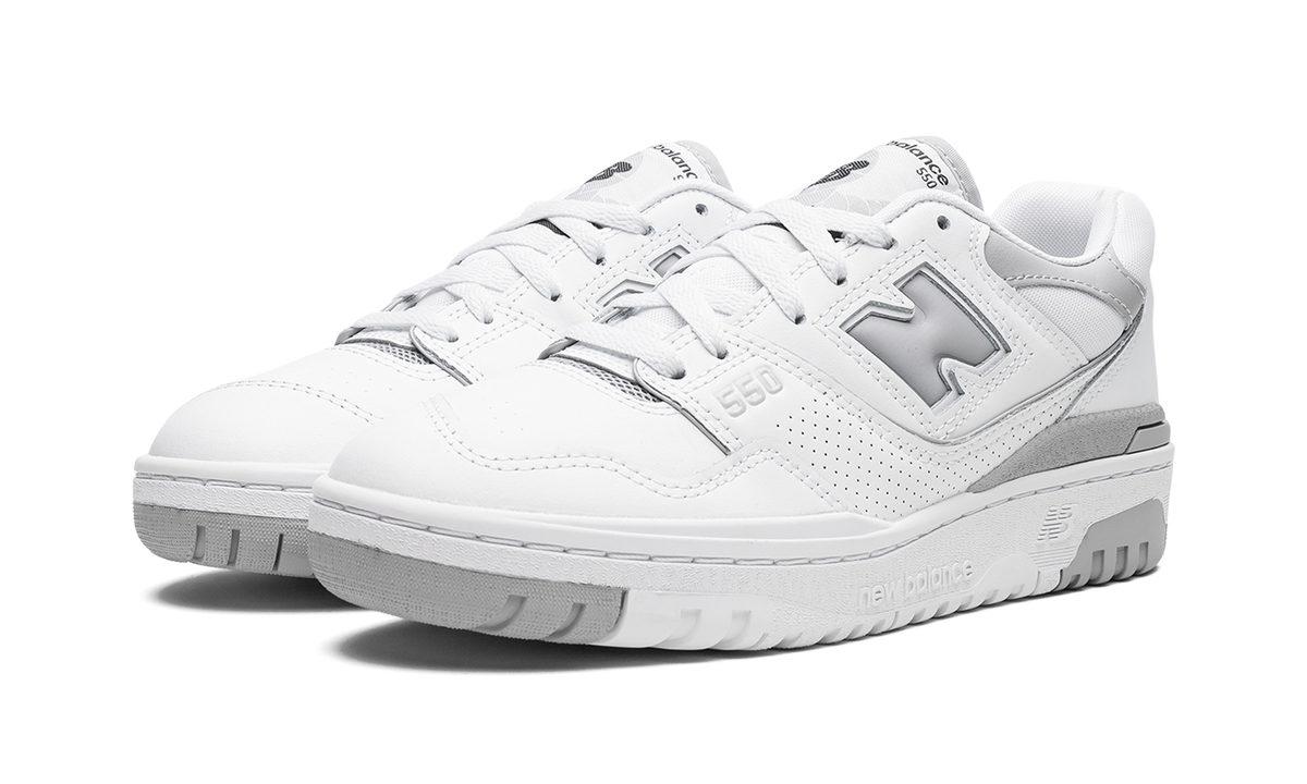 Overkicks - New Balance 550 White Rain Cloud (Womens) (BBW550BB) - vista trasera