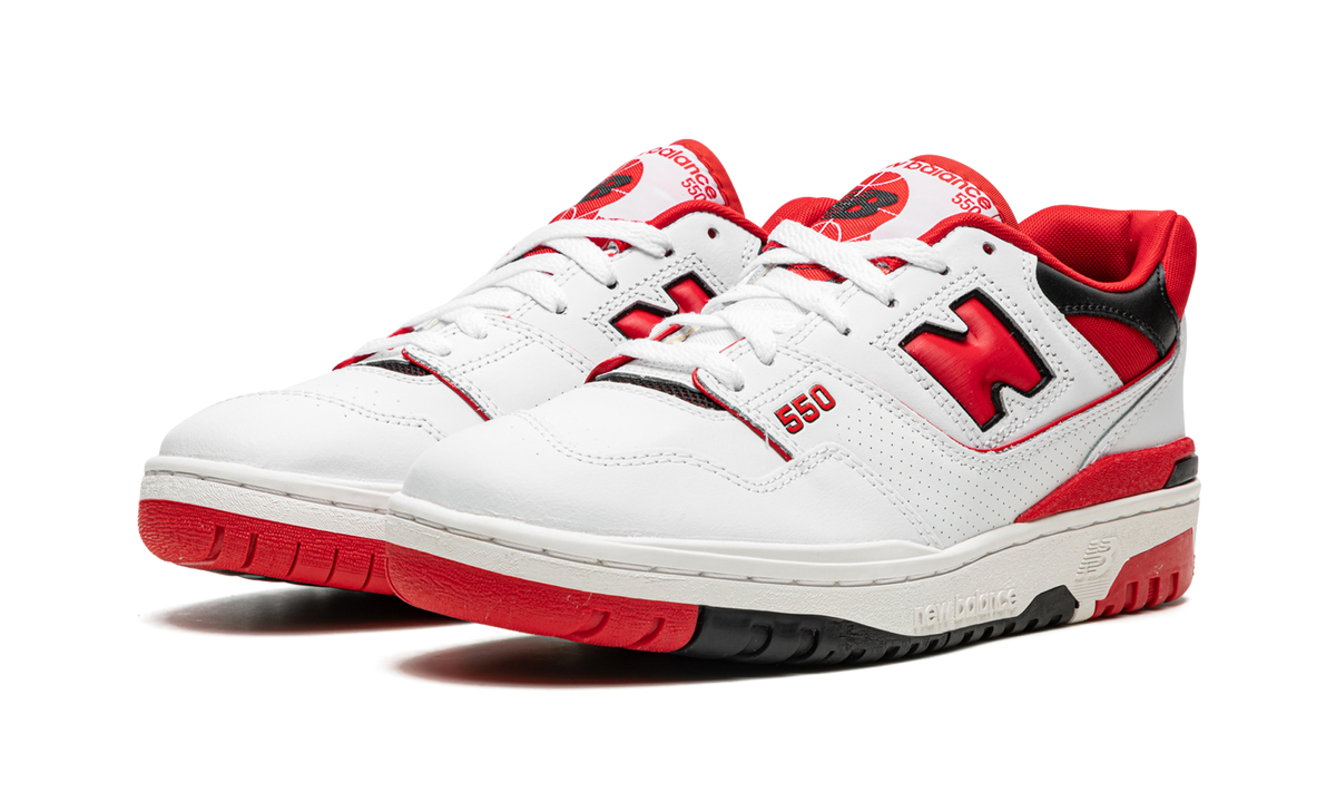 Overkicks - New Balance 550 White Red (BB550SE1) - vista trasera