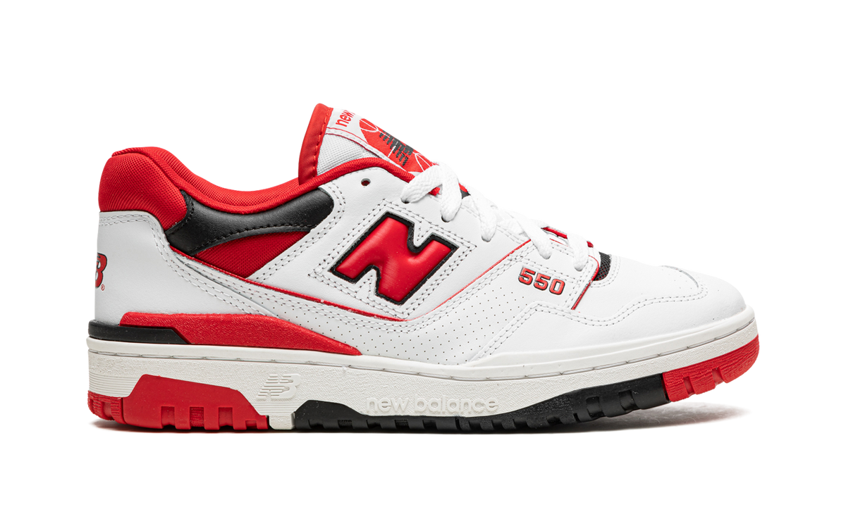 Overkicks - New Balance 550 White Red (BB550SE1) - detalle talón