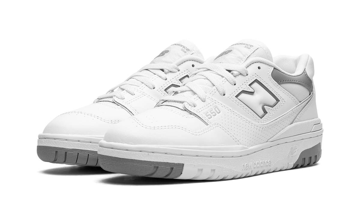 Overkicks - New Balance 550 White Shadow Grey (BB550SWA) - vista trasera