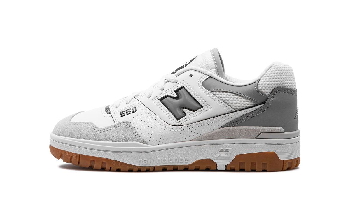 Overkicks - New Balance 550 White Slate Grey (BB550ESC) - vista lateral