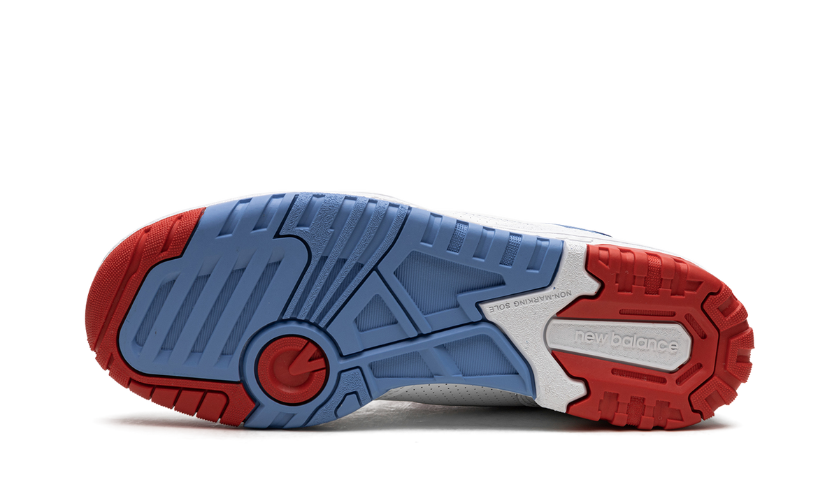 Overkicks - New Balance 550 White True Red Atlantic Blue (BB550NCH) - vista superior