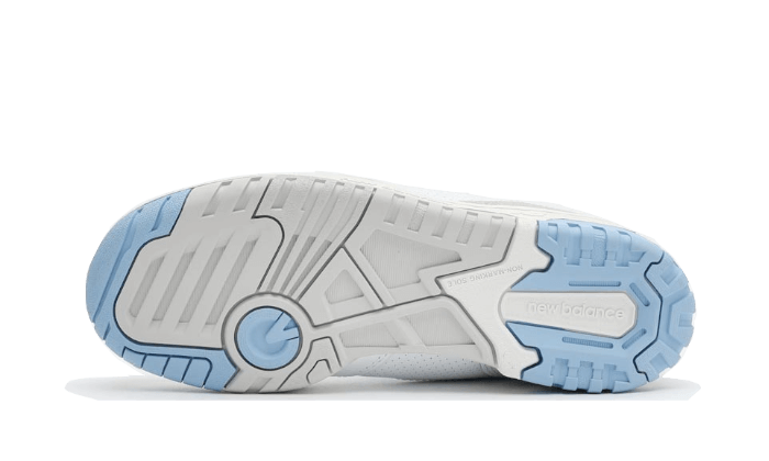 Overkicks - New Balance 550 White University Blue (Womens) (BBW550JC) - par completo