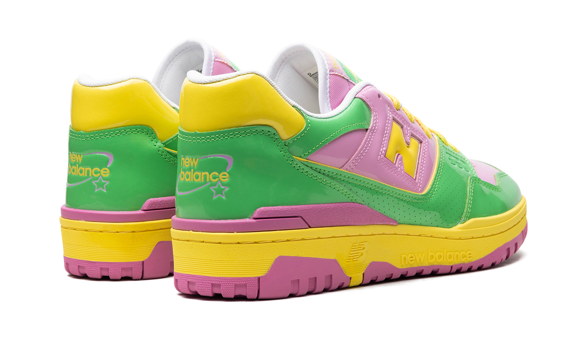 Overkicks - New Balance 550 Y2K Patent Leather Pack Pink Green (BB550YKA) - par completo