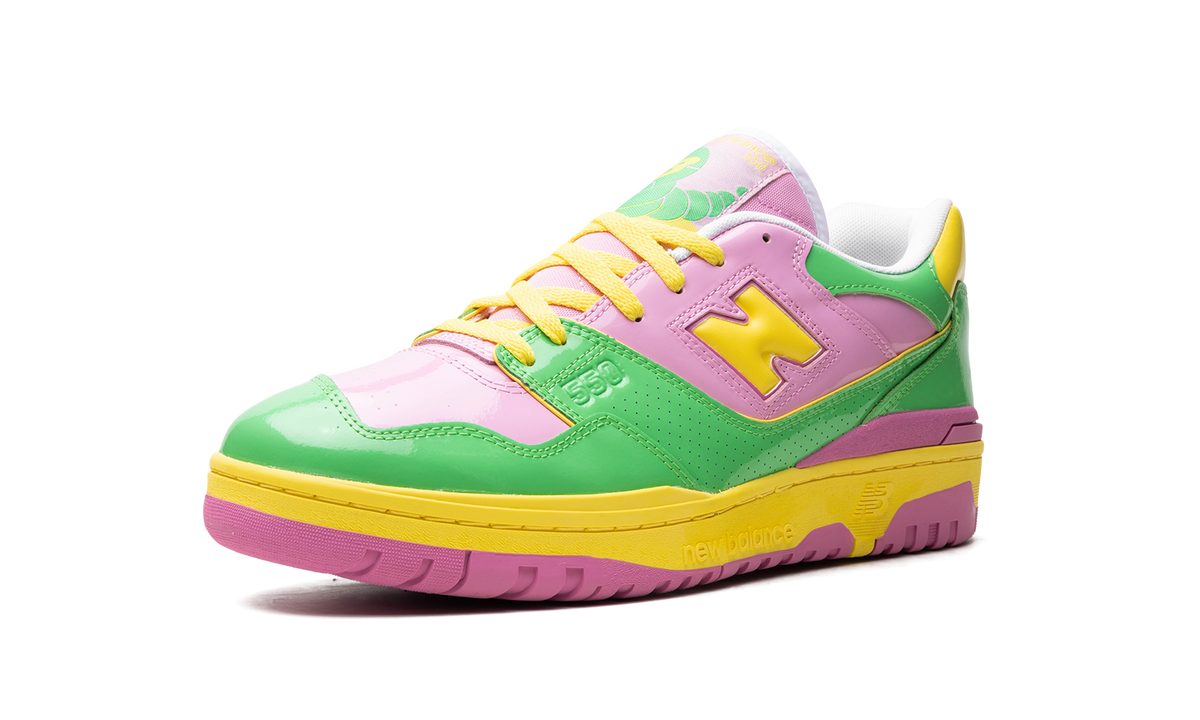 Overkicks - New Balance 550 Y2K Patent Leather Pack Pink Green (BB550YKA) - detalle suela