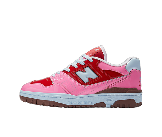 Overkicks - New Balance 550 Y2K Patent Leather Pack Red Pink (BB550YKC) - vista lateral