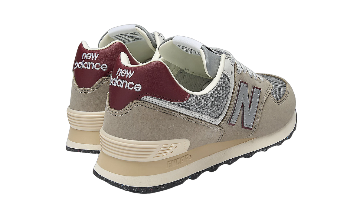 Overkicks - New Balance 574 Arid Stone Monarch Burgundy (U574SKB) - par completo