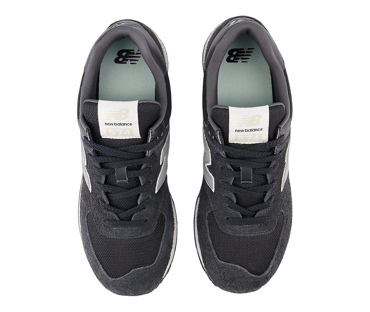 Overkicks - New Balance 574 Black Noir Grey (U574SBG) - detalle suela