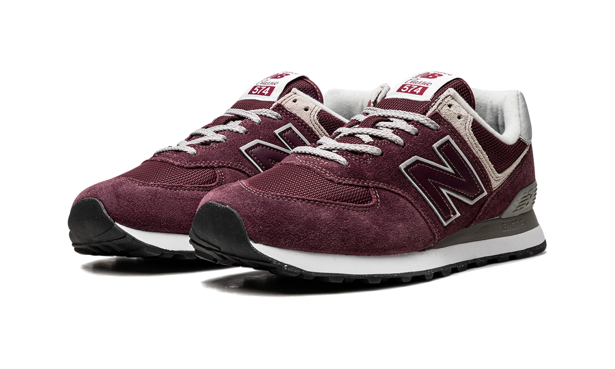Overkicks - New Balance 574 Burgundy White (ML574EVM) - vista trasera