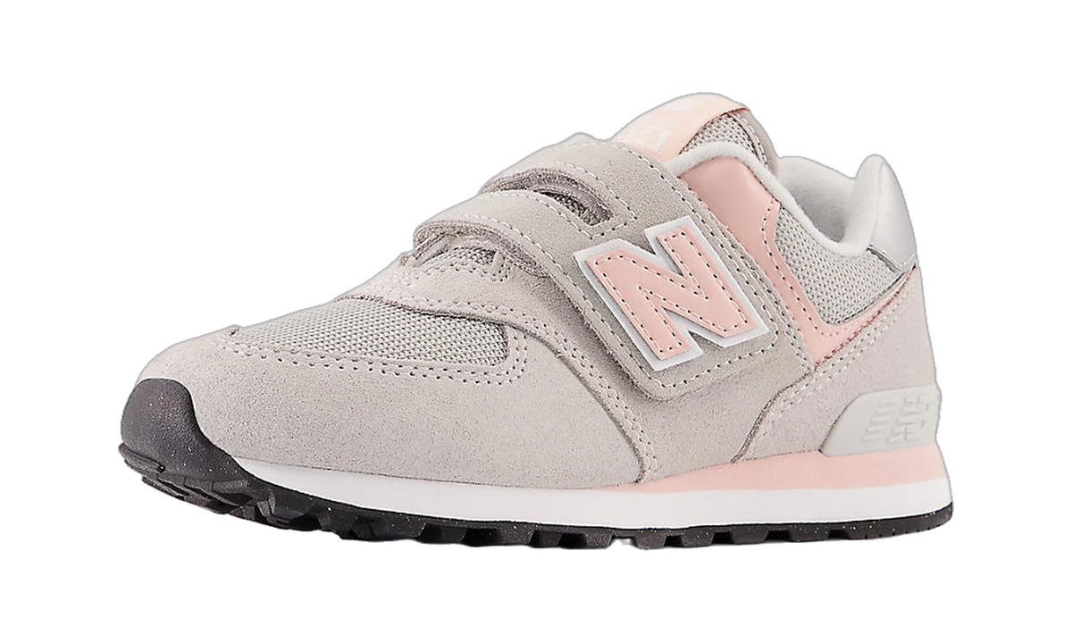 Overkicks - New Balance 574 Core Hook and Loop Rain Cloud Pink Haze (PS) (PV574EVK) - imagen 2