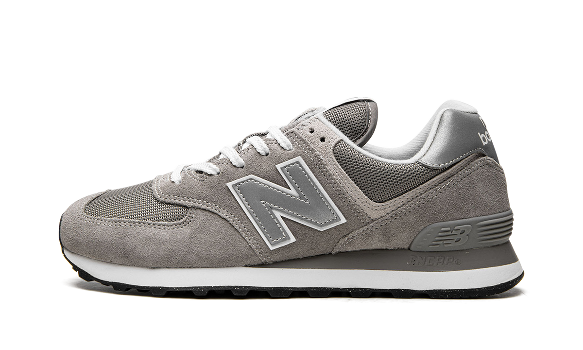Overkicks - New Balance 574 Grey White (ML574EVG) - vista lateral
