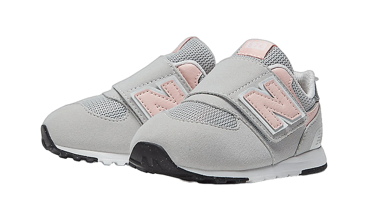 Overkicks - New Balance 574 Hook and Loop Rain Cloud Pink Haze (TD) (NW574PK) - imagen 2