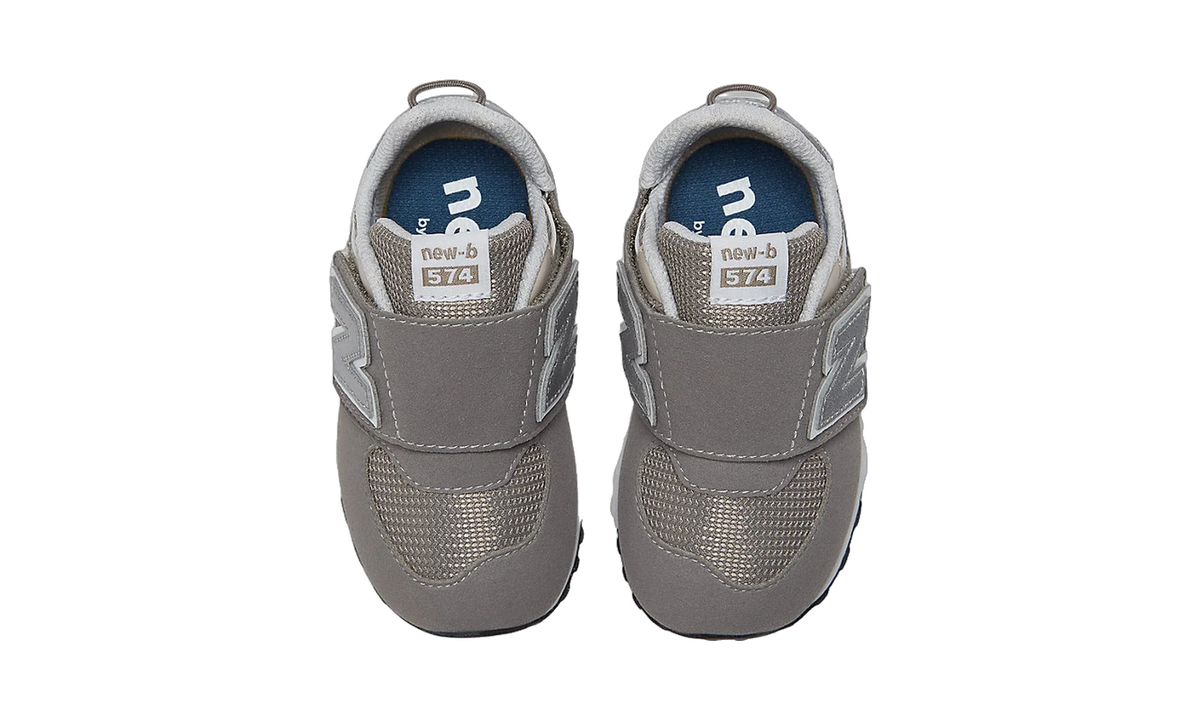 Overkicks - New Balance 574 Hook and Loop Rain Cloud Silver Metallic (TD) (NW574GR) - imagen 3