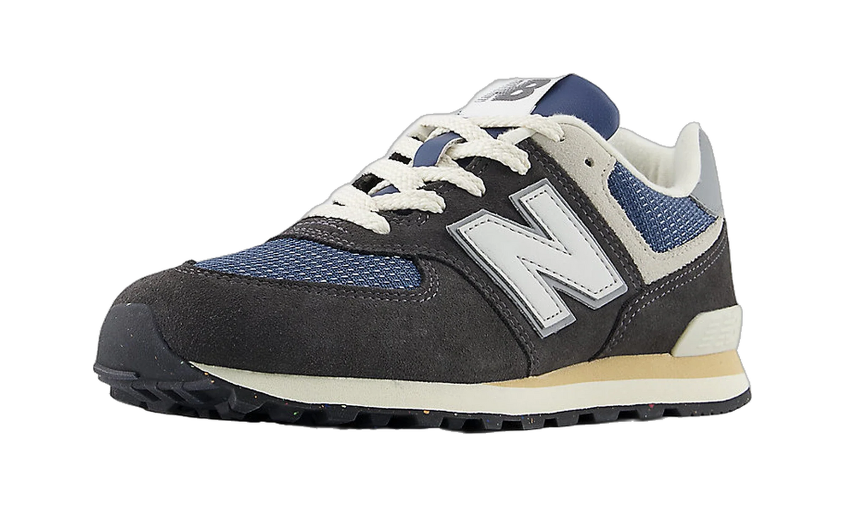 Overkicks - New Balance 574 Lace Black Cement Slate Grey (GS) (GC574SGG) - imagen 2