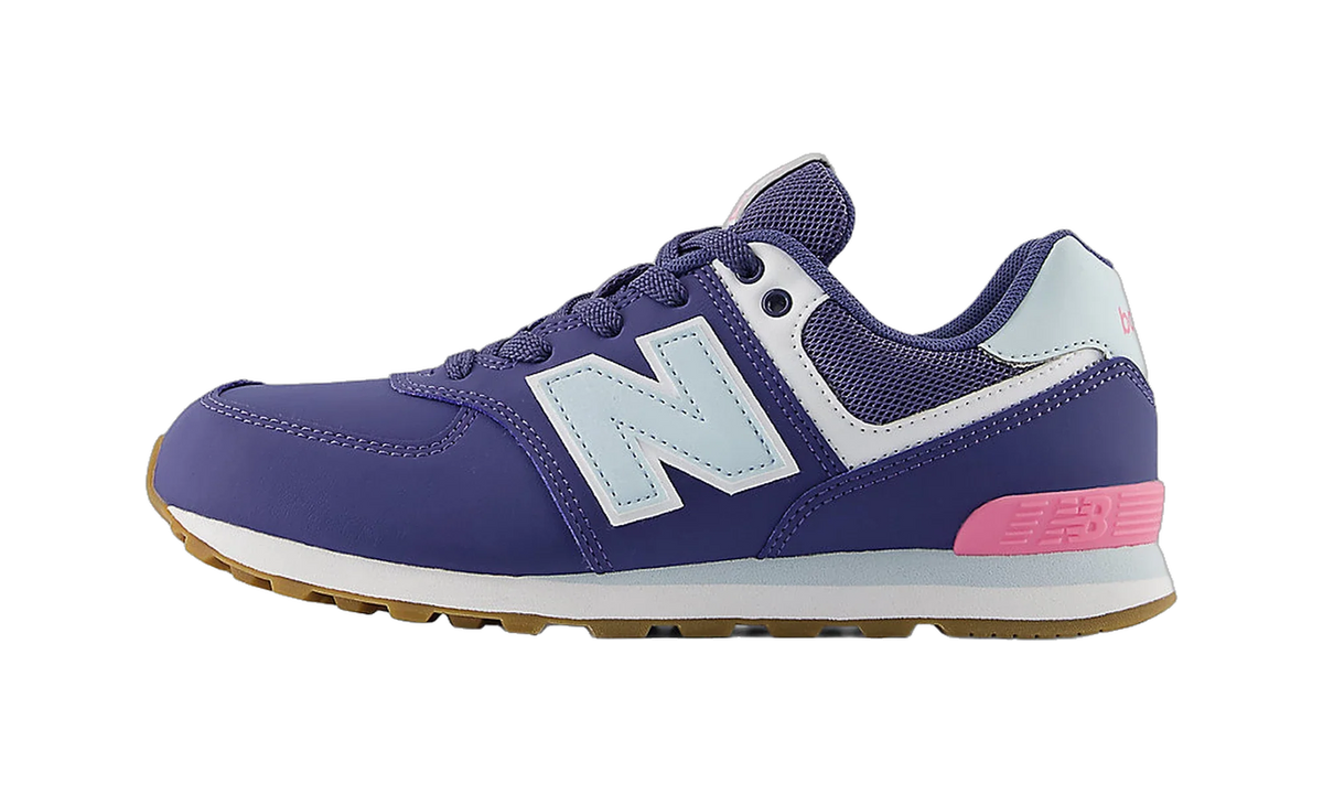 Overkicks - New Balance 574 Lace Dream State Frosted Glass (GS) (GC574NJ) - vista lateral