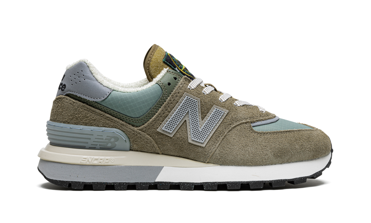 Overkicks - New Balance 574 Legacy Stone Island (U574LGST) - detalle talón