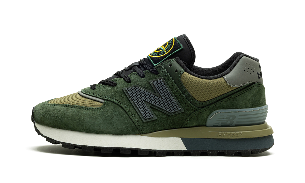 Overkicks - New Balance 574 Legacy Stone Island Dark Green (U574LGIL) - vista lateral