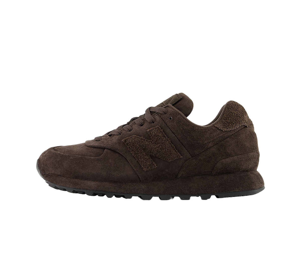 Overkicks - New Balance 574 Legacy Stone Island Ghost Dark Brown (U574BSI1) - vista lateral