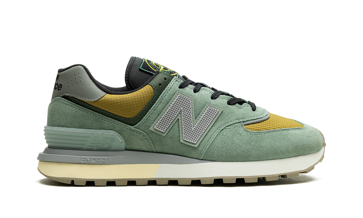 Overkicks - New Balance 574 Legacy Stone Island Light Green (U574LGTN) - detalle talón