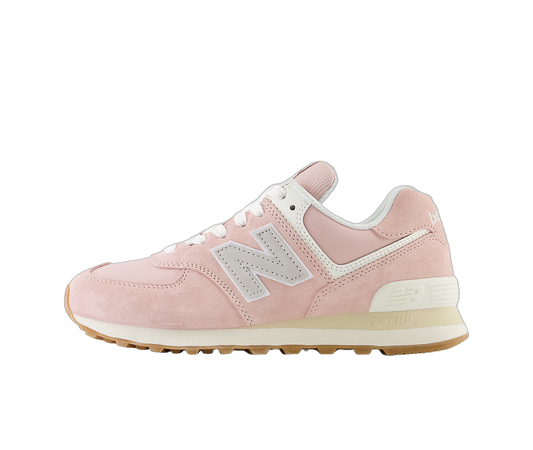 Overkicks - New Balance 574 Ligt Pink Angora (Womens) (WL574QE2) - vista lateral