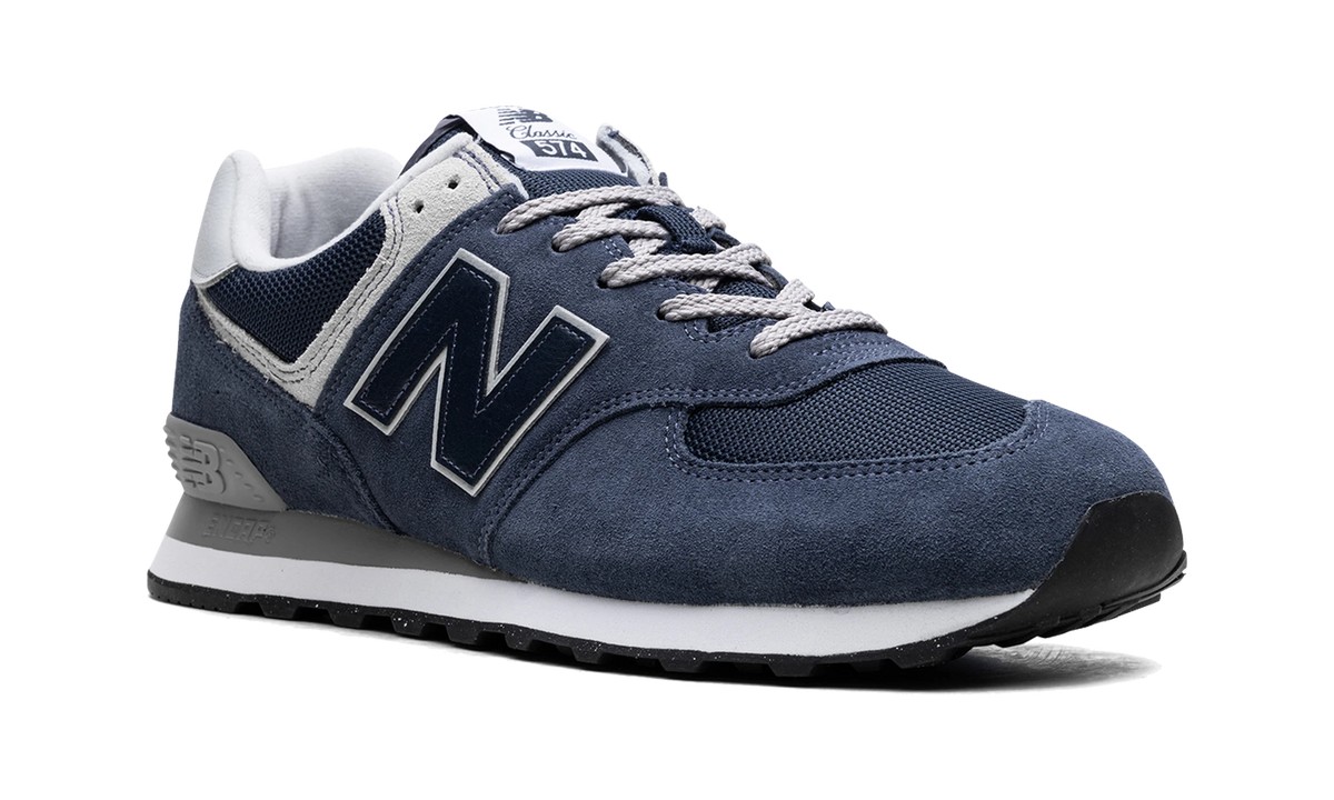Overkicks - New Balance 574 Navy White (ML574EVN) - detalle lateral interior