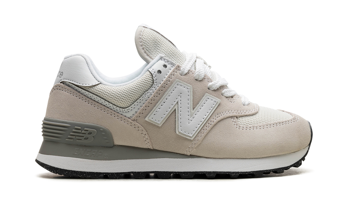 Overkicks - New Balance 574 Nimbus Cloud White (Womens) (WL574EVW) - detalle talón