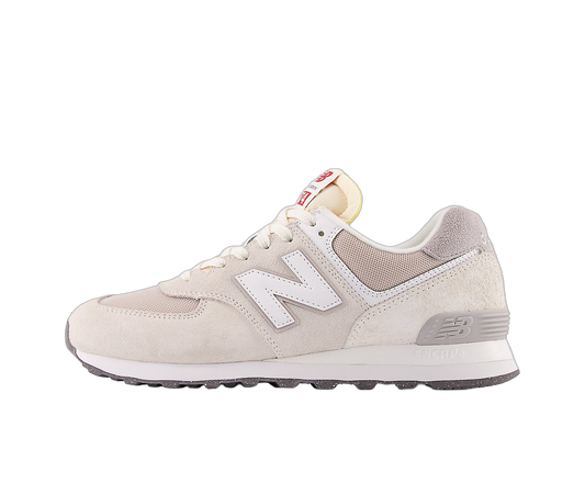 Overkicks - New Balance 574 Sea Salt White (U574RCD) - vista lateral