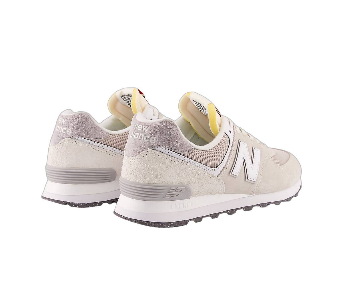 Overkicks - New Balance 574 Sea Salt White (U574RCD) - par completo