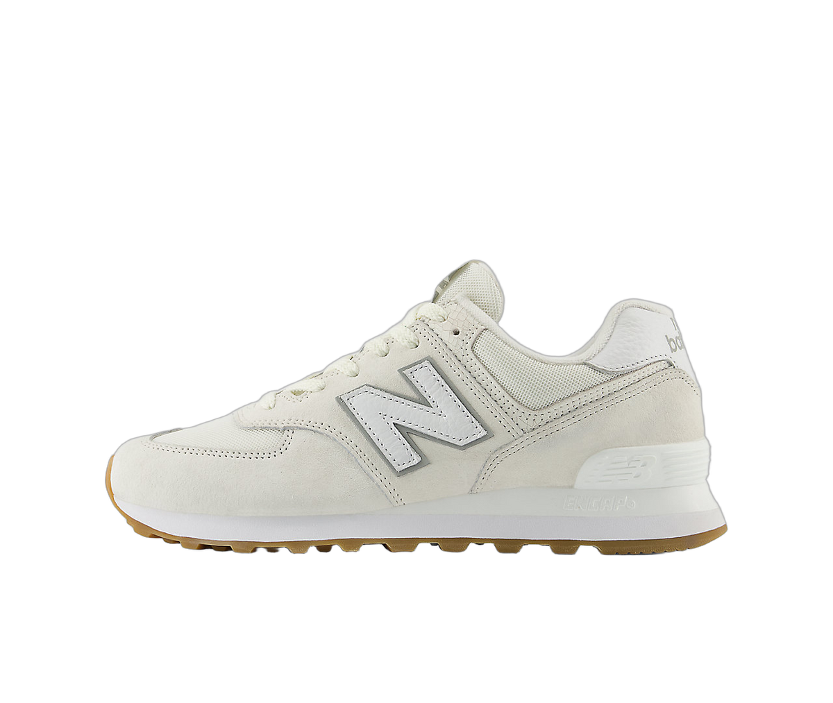 Overkicks - New Balance 574 Sea Salt White Concrete (U574RAD) - vista lateral