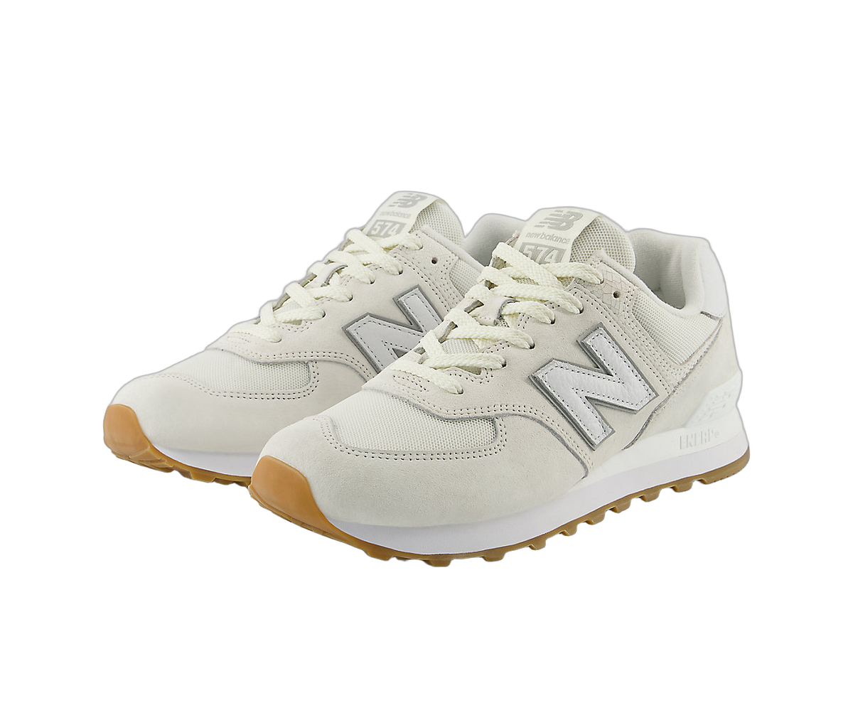 Overkicks - New Balance 574 Sea Salt White Concrete (U574RAD) - vista trasera
