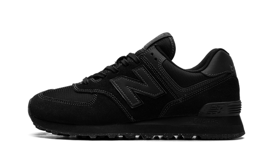 Overkicks - New Balance 574 Triple Black (ML574EVE) - vista lateral