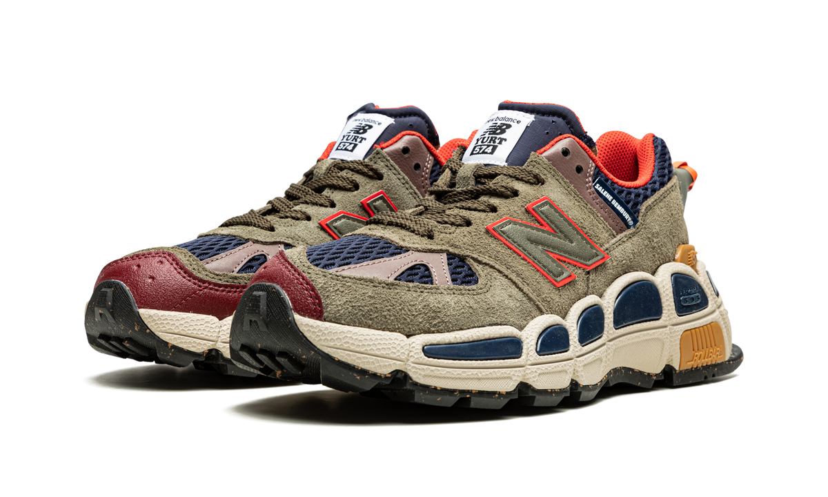 Overkicks - New Balance 574 YURT Salehe Bembury Team Forest Green (MS574YSB) - vista trasera