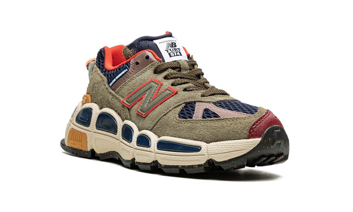 Overkicks - New Balance 574 YURT Salehe Bembury Team Forest Green (MS574YSB) - detalle lateral interior