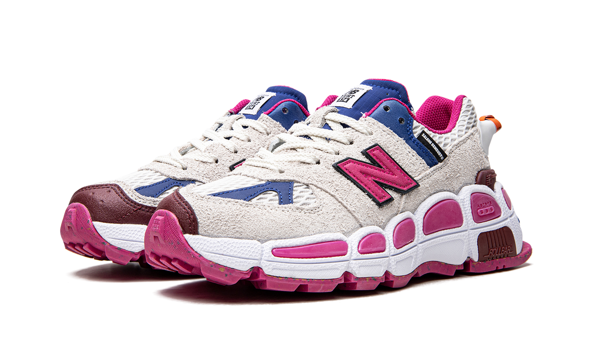Overkicks - New Balance 574 YURT Salehe Bembury Universal Communication Workwear White (MS574YSA) - vista trasera