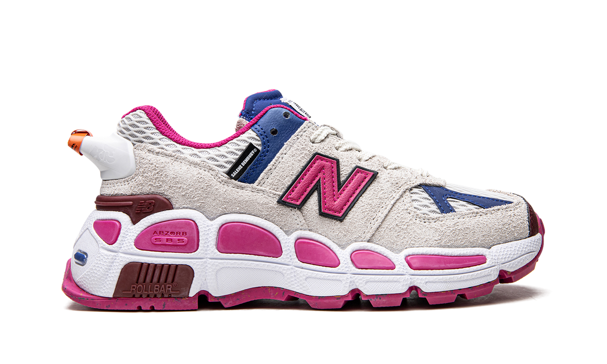 Overkicks - New Balance 574 YURT Salehe Bembury Universal Communication Workwear White (MS574YSA) - detalle talón