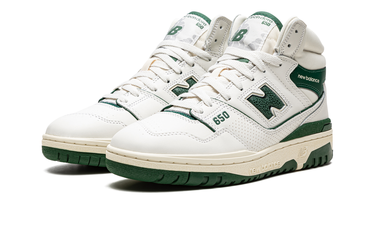 Overkicks - New Balance 650R Aime Leon Dore White Green (BB650RL1) - vista trasera