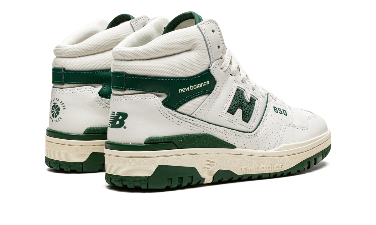 Overkicks - New Balance 650R Aime Leon Dore White Green (BB650RL1) - par completo