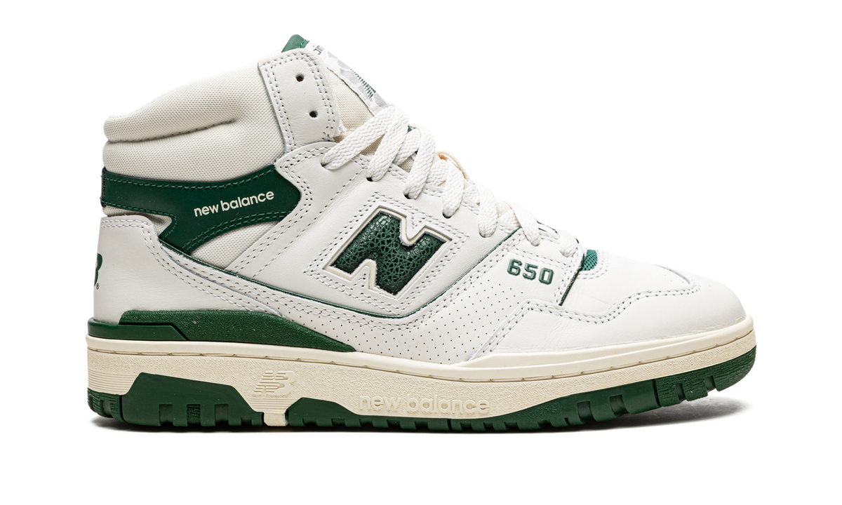 Overkicks - New Balance 650R Aime Leon Dore White Green (BB650RL1) - detalle talón