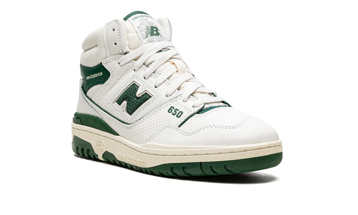 Overkicks - New Balance 650R Aime Leon Dore White Green (BB650RL1) - detalle lateral interior