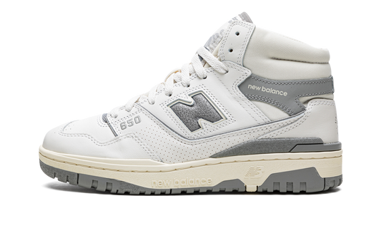 Overkicks - New Balance 650R Aime Leon Dore White Grey (BB650RA1) - vista lateral