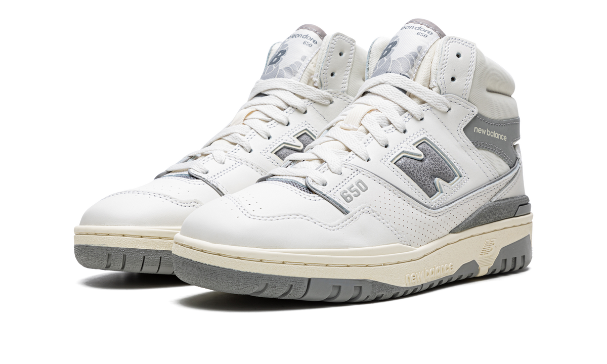 Overkicks - New Balance 650R Aime Leon Dore White Grey (BB650RA1) - vista trasera