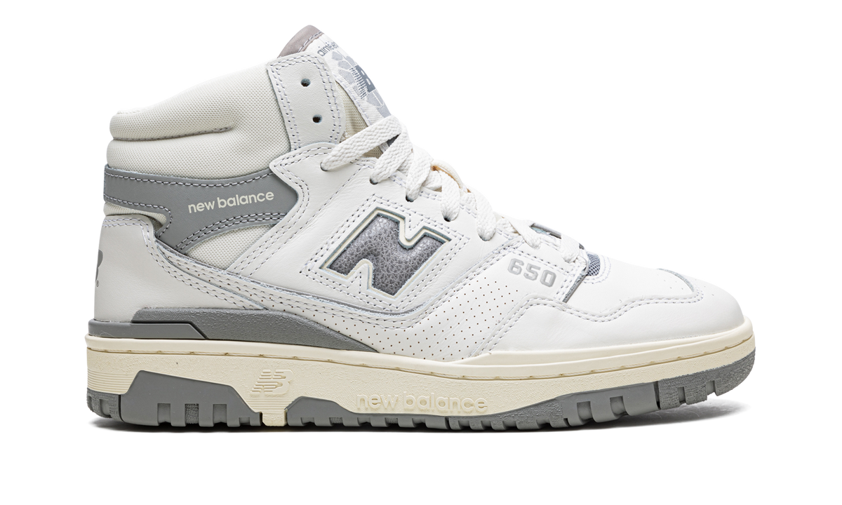 Overkicks - New Balance 650R Aime Leon Dore White Grey (BB650RA1) - detalle talón