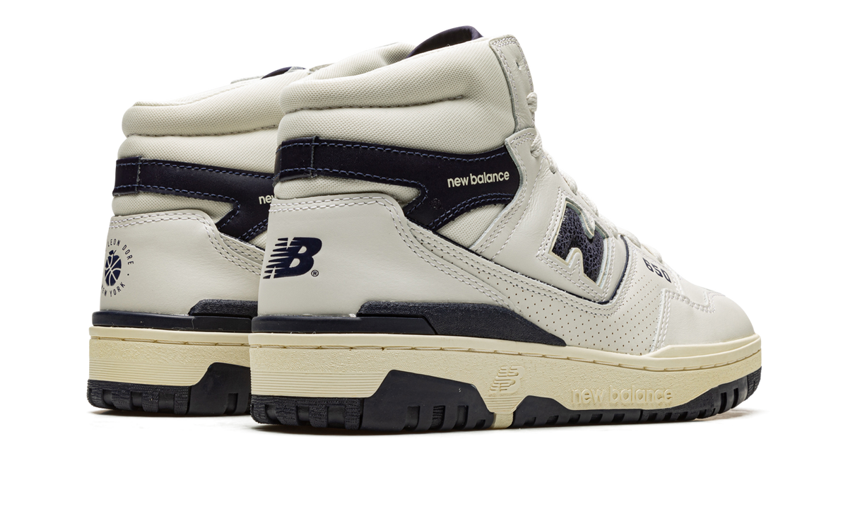 Overkicks - New Balance 650R Aime Leon Dore White Navy (BB650RD1) - par completo