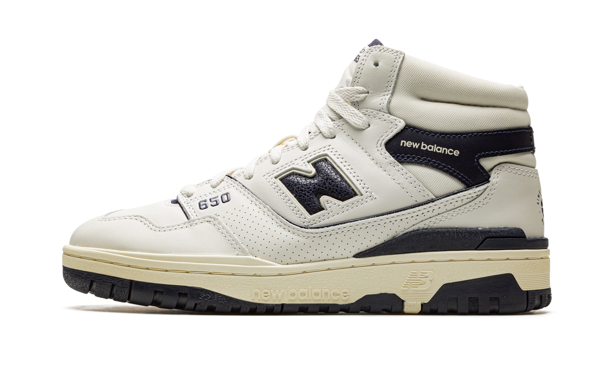Overkicks - New Balance 650R Aime Leon Dore White Navy (BB650RD1) - detalle