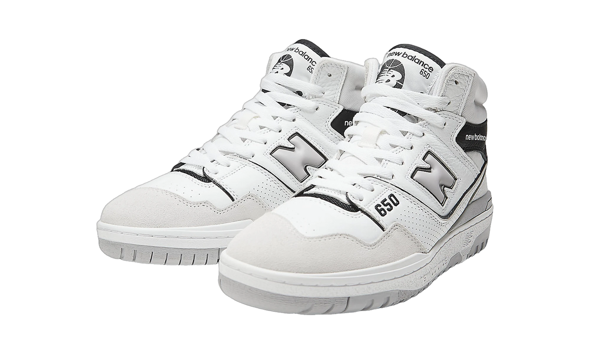Overkicks - New Balance 650R Angora Pack White Black (BB650RWH) - vista trasera